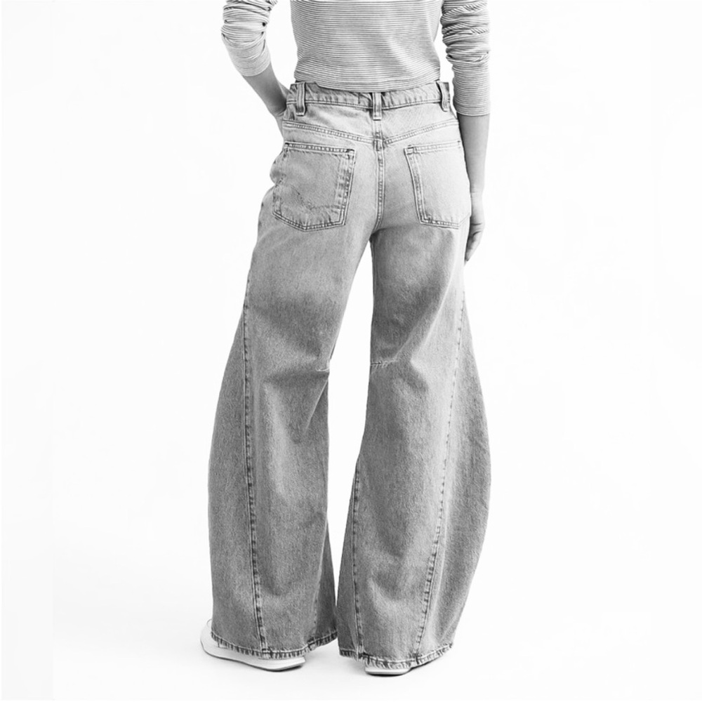 Free People We The Free Eden High Slouchy Flare Wide Leg Jeans - Picture 3 of 11